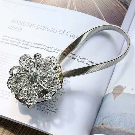 2pcs Magnetic Curtain Tiebacks Crystal Tie Backs Buckle Clips Holdbacks Home