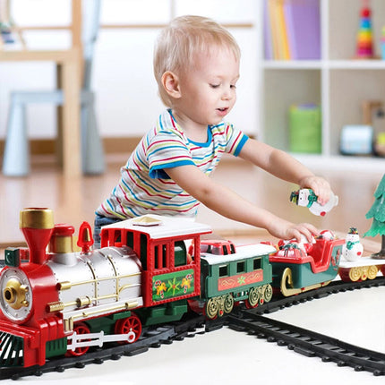 Christmas Tree Train Set - Musical Track with Lights & Santa Decor