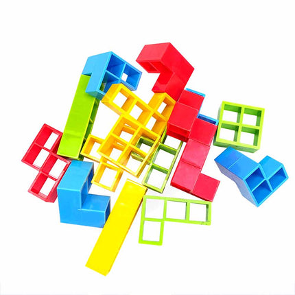 48Pcs Tower Balance Stacking Blocks Game Team Toys Gifts for Kids Adults