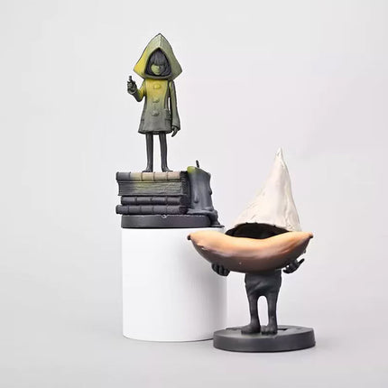 Little Nightmares Game Figure Six Nomes Yellow Raincoat Stand Model Statue Toys