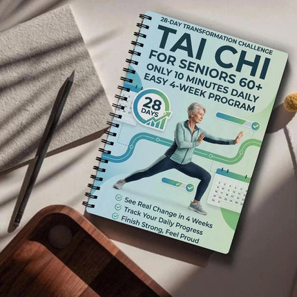 Spiral-Bound Tai Chi Daily Exercise Book for Beginners & Senior Practitioners