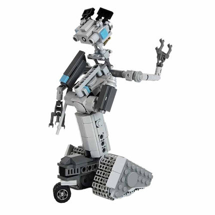 368‑Piece Sci‑Fi Tracked Robot Model Building Blocks Set, Kids DIY Construction Toy