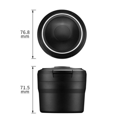 Auto Car Ashtray Cigarette Cup Ash Holder LED Lid Self Extinguishing Ash Tray