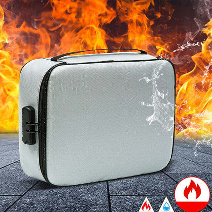 Triple Layer Waterproof Fireproof Safe Box Document Bag Organizer