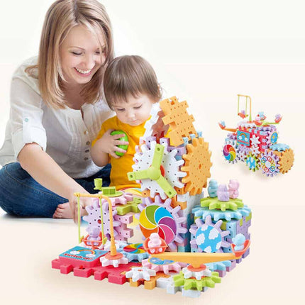 Electric Gear Building Block Toys gift for Kids