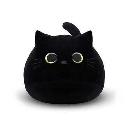25cm Black Cat Plush Adorable Soft Stuffed Kitten Toy, Sweet Kawaii Plushie Gift