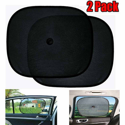 2Pcs Car Sun Shade Mesh, UV Protection for Front & Rear Windows