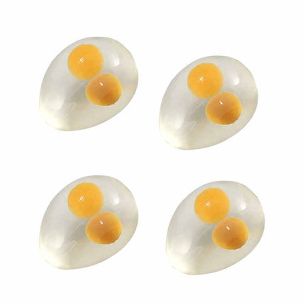 4Pcs Soft Squeeze Vent Egg Toys, Stress Relief Squishy Anti-Anxiety Decompression Balls