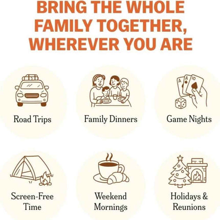 150 Pieces Family Talk Prompt Cards Interactive Game for Family Trip & Get-together