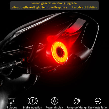 ROCKBROS Bicycle Smart Auto Brake Sensing LED Taillight Cycling IPx6 Waterproof