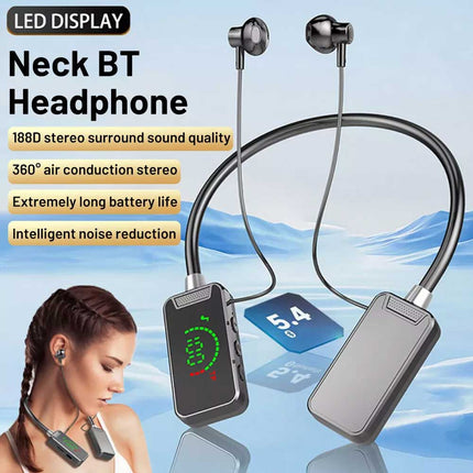 Wireless Bluetooth Neckband in ear karaoke Monitoring Headphones Living Headset