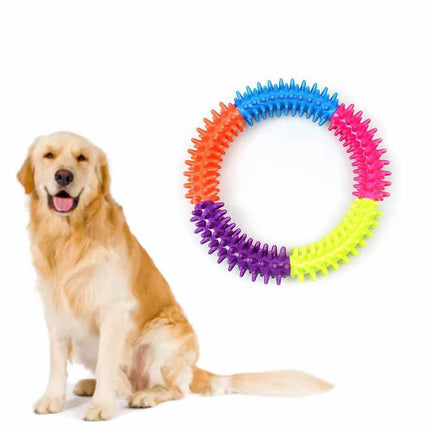 Dog Biting and Chew Ring Puppy Dog Play and Training Chew Toy Dog Dental Toy