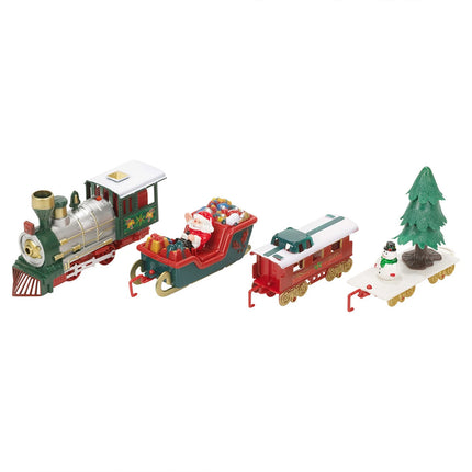 Christmas Tree Train Set - Musical Track with Lights & Santa Decor