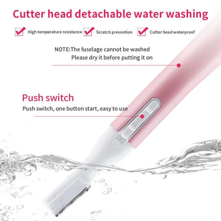 Women’s Electric Eyebrow Trimmer - Painless Facial Hair Shaver & Razor