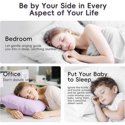 Under Pillow Bone Conduction Sleep Speaker White Noise Machine with Remote Timer