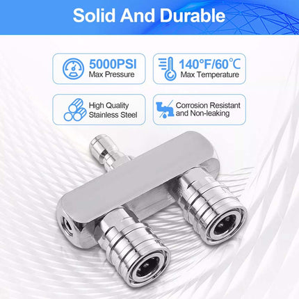 Dual Angle Pressure Washer Spray Nozzle 1/4" Quick Connect