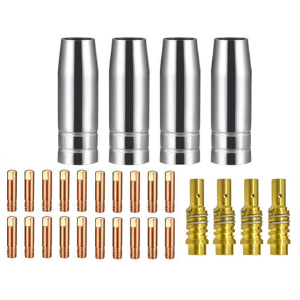 Welding Torch Accessory Kit for MIG Welders – 28-Piece Consumable Set, Compatible with MB15 / AK15