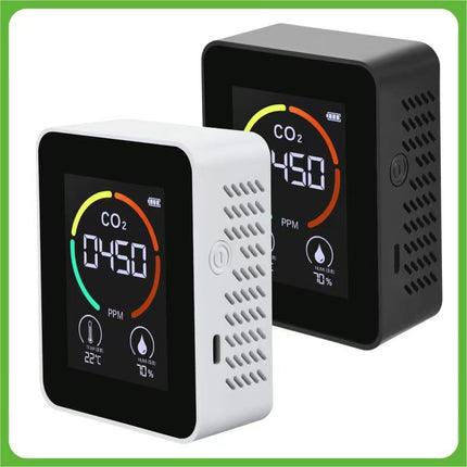 3in1 Portable Carbon Dioxide Detector with LCD Digital Temp Humidity CO2 Meter