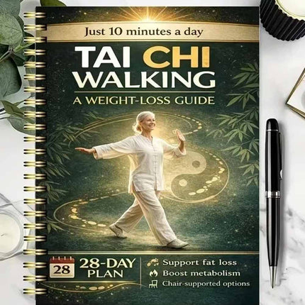 28-Day Low Impact Walking Workout Notebook, Senior Friendly Weight Loss Daily Exercise Program Journal