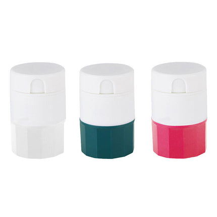 4 Layer Pill Medicine Crusher Grinder Splitter Tablet Divider Cutter Storage Box