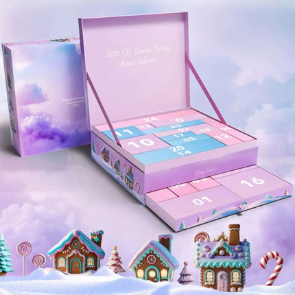 2025 Christmas Countdown Diamond Painting Advent Calendar Kit with 24 Different Designs