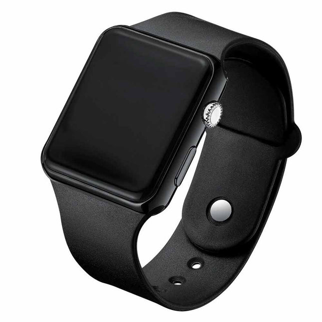 LED Digital Sports Watch for Men Women Boys Girls Kids Unisex Black Wrist Watch