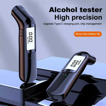 Digital Breath Breathalyzer Alcohol Tester Analyzer Detector Police Rechargeable