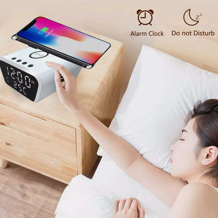 Clock display wireless charging 15W date temperature alarm clock integrated wireless