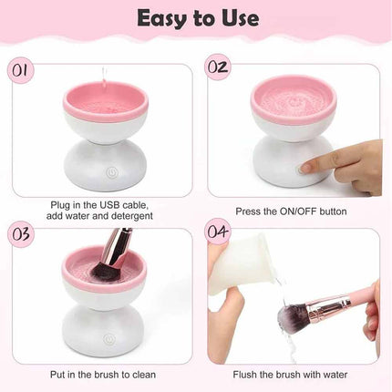 Electric Makeup Brush Cleaner Machine Professional Makeup Brush Cleaning Tool