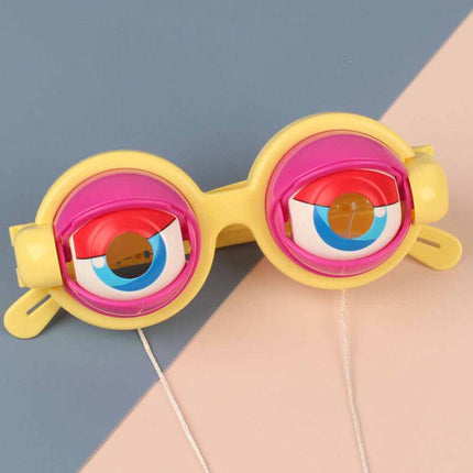 Toy Pranks Adult Kids Funny Glasses Crazy Eyes Props Party Eyewear Crazy Blink