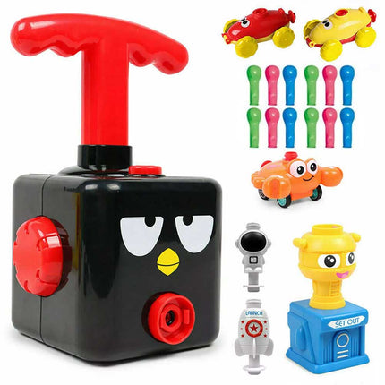 Inertia Balloon Powered Car Balloon Launcher Toy Kid Creative Science Experiment