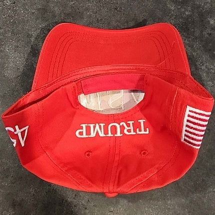 Patriotic USA 45–47 Embroidered Adjustable Baseball Cap Red  Unisex Hat for Outdoor & Casual Wear