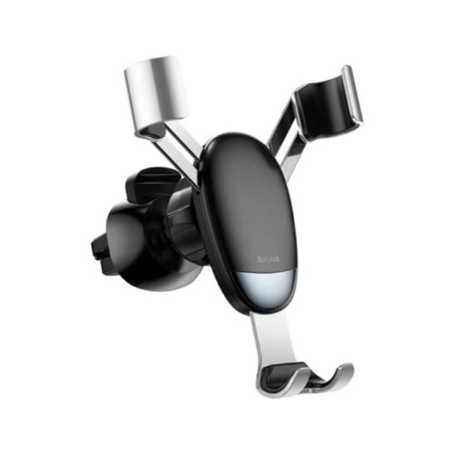Baseus  Black Mini gravity Holder Universal Mount for iPhone Samsung Air vent