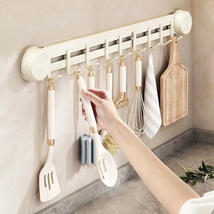 Powerful Suction Cup Hooks No Drill Wall Hanger for Bathroom Towels & Kitchen Utensils