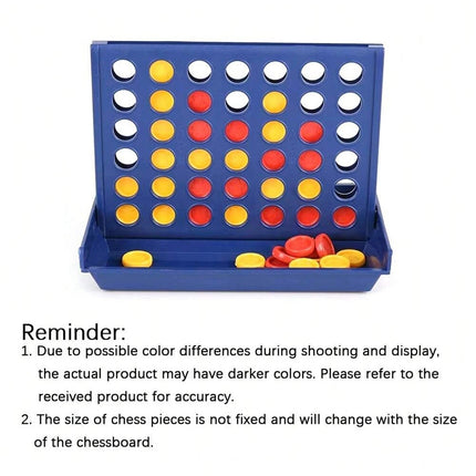 Mini 4 In A Row Connect Game, Classic Educational Board Game for Family Tabletop Toy