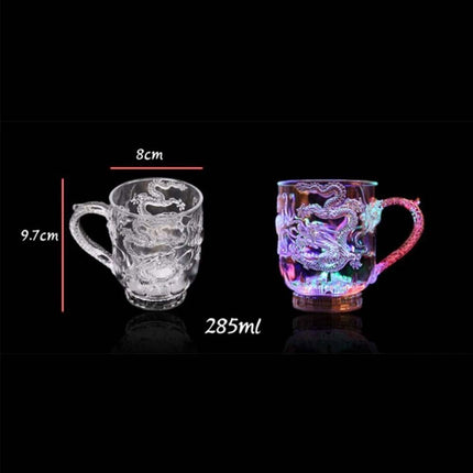 Dragon Pattern Color Changing Light Up Mug Novelty Drinking Cup Gift