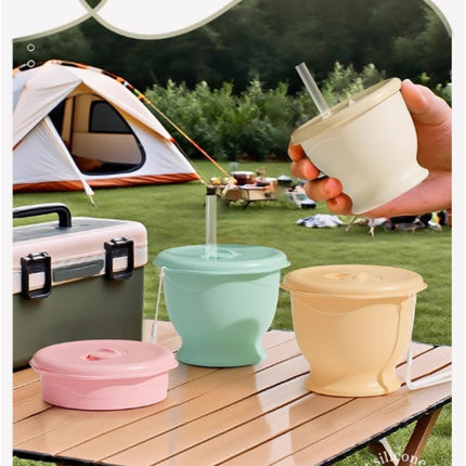 Portable Collapsible Silicone Travel Cup for Camping Outdoor Use
