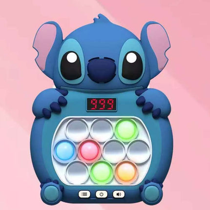 Stitch Pop Push Game Controller Sensory Fidget Electronic Sound Light Kids Toys
