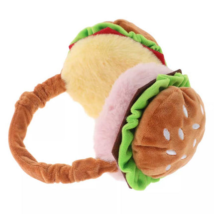 Burger Ear Muffs Piggy Bank for Adults Funny Hamburger Warmer