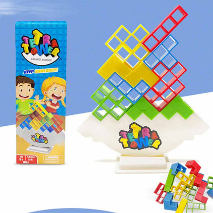 48Pcs Tower Balance Stacking Blocks Game Team Toys Gifts for Kids Adults