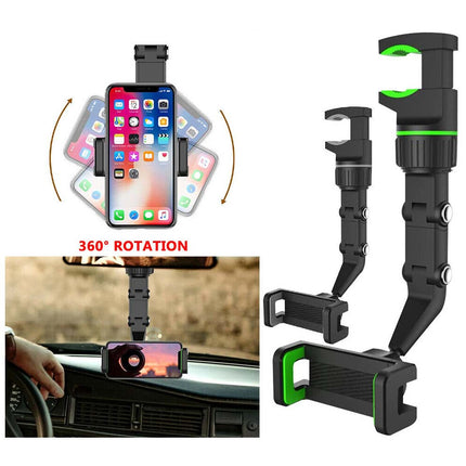 Universal Car Rearview Mirror 360°Phone Holder Mount Cradle forMobile PhonesGPS