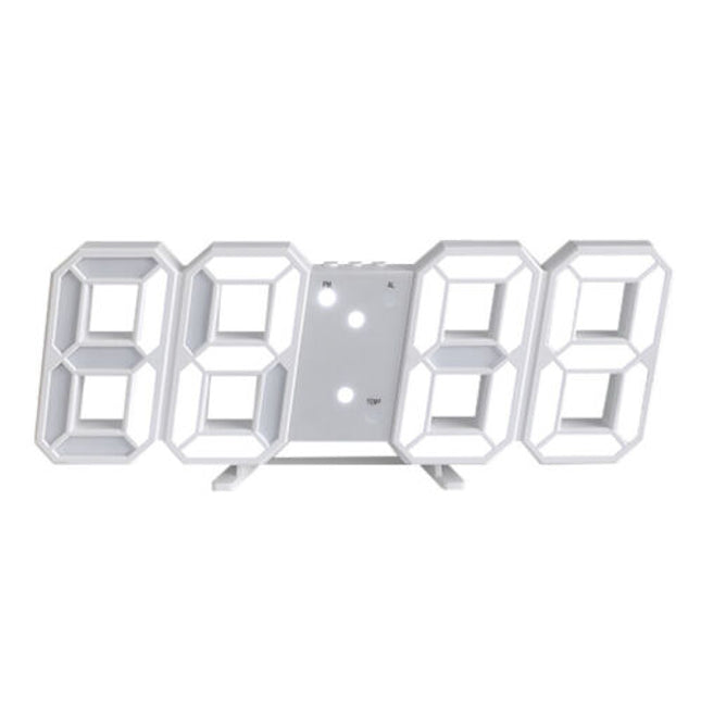 LED Digital Wall Clock Alarm USB Date Temperature Table Desktop Home Decoration