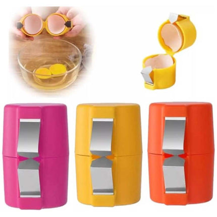 3PCS Egg Shell Opener Egg Cracker Separator Handheld Easy Breaker Kitchen Gadget