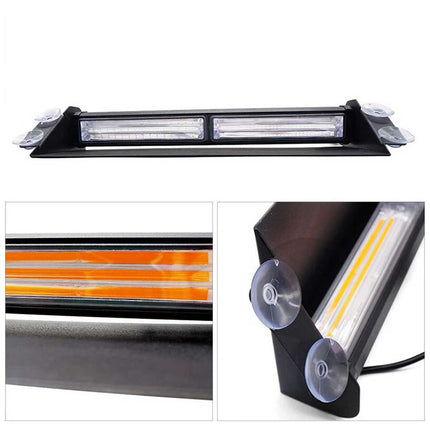 12V-24V Amber LED Warning Strobe Beacon Car Roof Flashing Recovery Light Bar