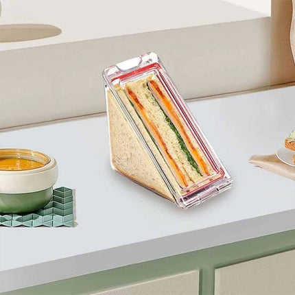 Triangle Sandwich Container Reusable Washable Sandwich Box Clear Sandwich Boxes