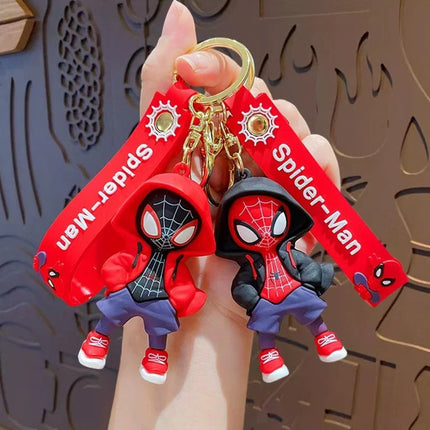 4PCS Cute 3D Figure Keychain Keyring Set, Bag Charm Pendant, Kids Novelty Gift