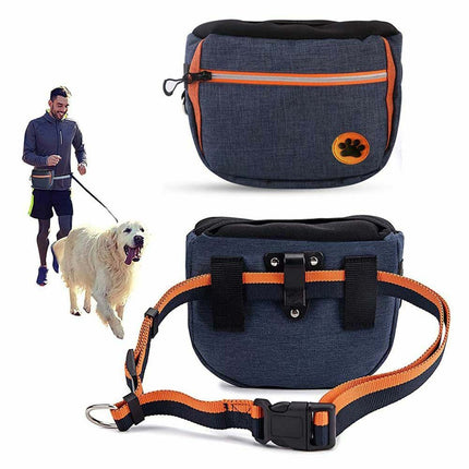 Dog Treat Training Pouch Pet Training Bag Large Capacity Puppy Snacks Waist Bag