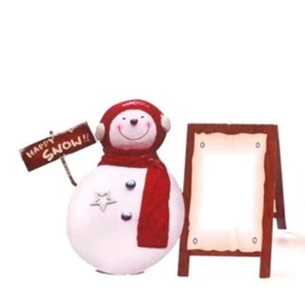 3D Pop Up Christmas Greeting Card, Santa & Snowman Holiday Card