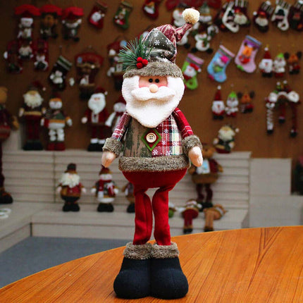 50cm Christmas Doll Santa Claus Snowman Elk Table Ornament Hanging Xmas Party