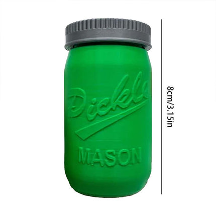 Novelty 3D Printed Pickles in Mason Jar Fun Tickle Pickle Gifts for Everyone